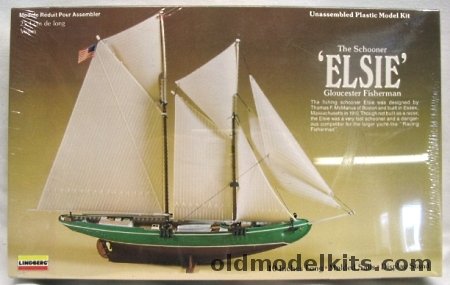 Lindberg Schooner Elsie - Gloucester Fisherman, 851 plastic model kit